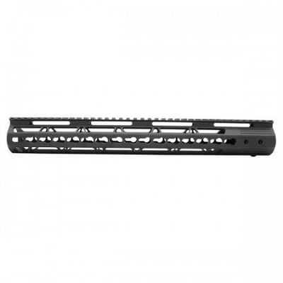 New AR15 15" Ultra Slim Keymod Handguard W/ Steel Barrel Nut - $46